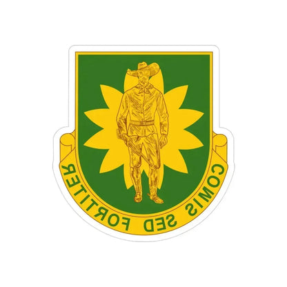 304 Military Police Battalion (U.S. Army) REVERSE PRINT Transparent Die-Cut STICKER 3 Inch Die-Cut Transparent - The Sticker Space
