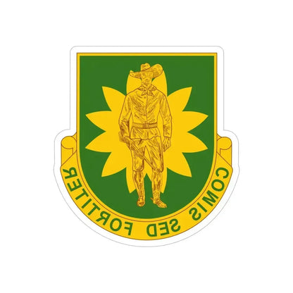 304 Military Police Battalion (U.S. Army) REVERSE PRINT Transparent Die-Cut STICKER 6 Inch Die-Cut Transparent - The Sticker Space