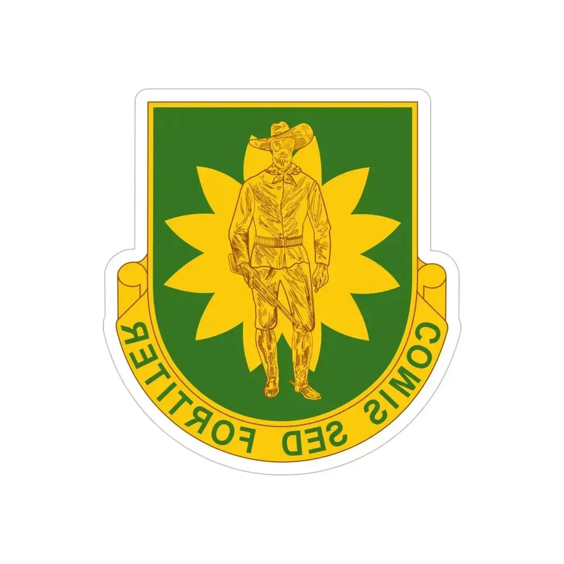 304 Military Police Battalion (U.S. Army) REVERSE PRINT Transparent Die-Cut STICKER - The Sticker Space