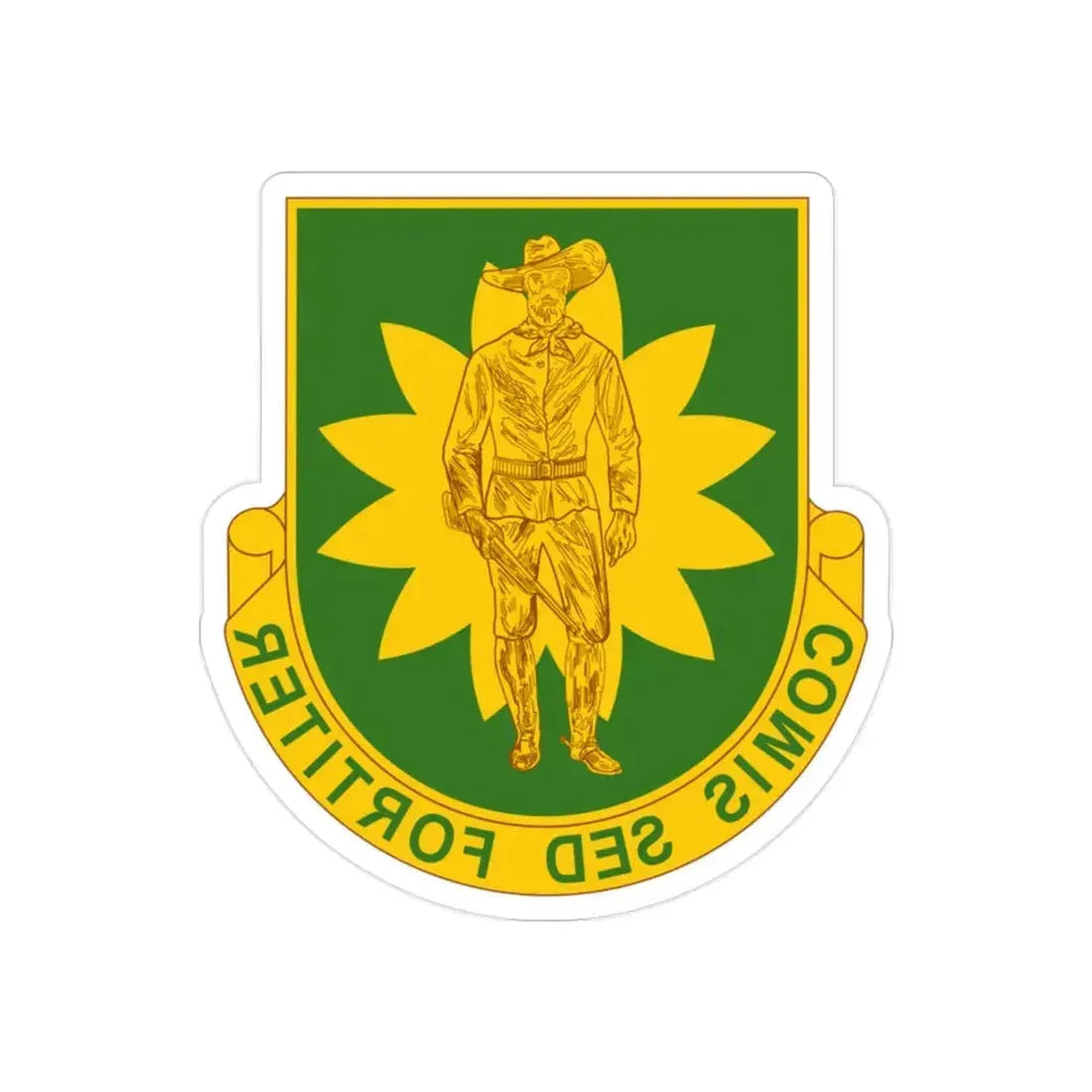 304 Military Police Battalion (U.S. Army) REVERSE PRINT Transparent Die-Cut STICKER - The Sticker Space