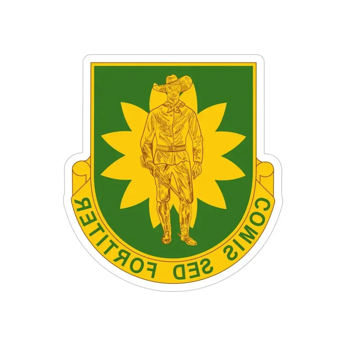 304 Military Police Battalion (U.S. Army) REVERSE PRINT Transparent Die-Cut STICKER - The Sticker Space