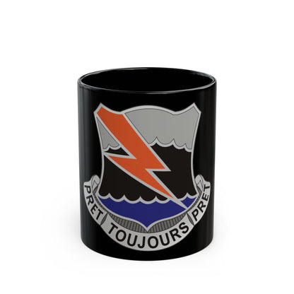 304 Signal Battalion (U.S. Army) Black Coffee Mug-11oz-The Sticker Space