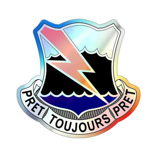 304 Signal Battalion (U.S. Army) Holographic STICKER Die-Cut Vinyl Decal 6 Inch Holographic - The Sticker Space
