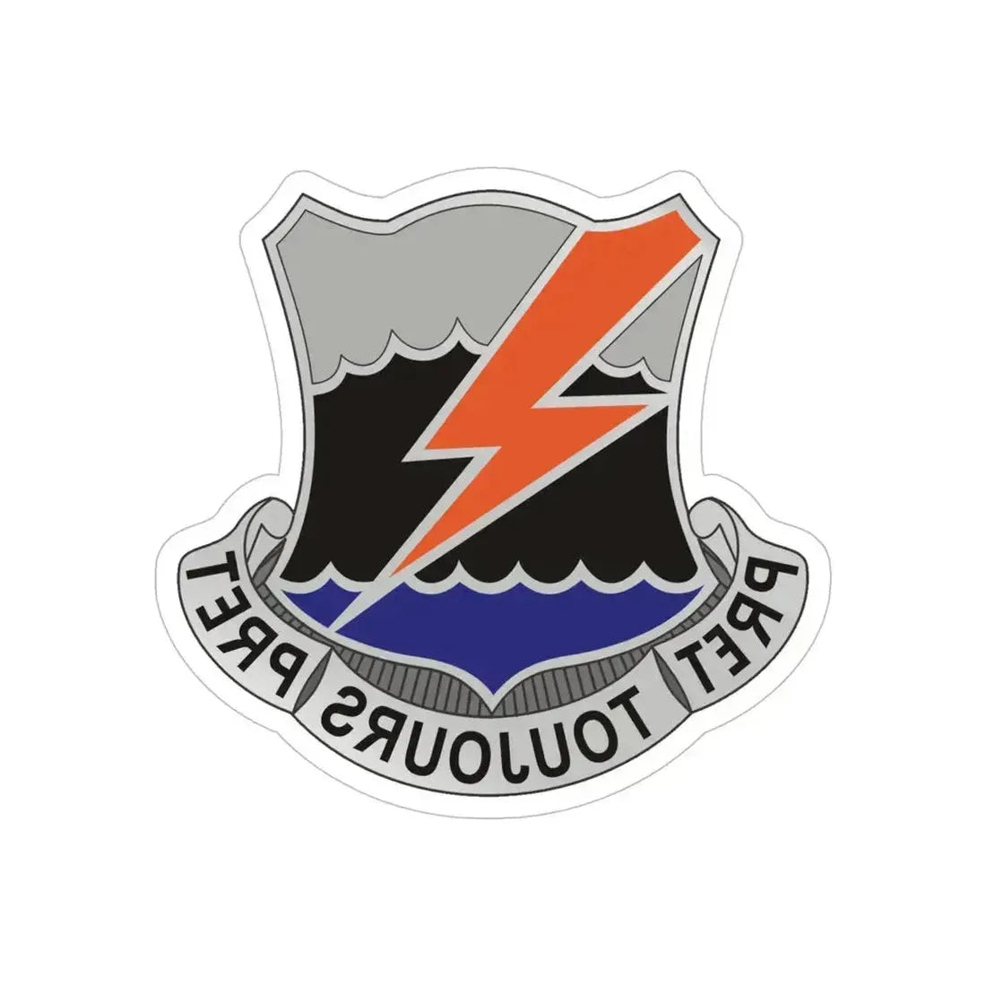 304 Signal Battalion (U.S. Army) REVERSE PRINT Transparent Die-Cut STICKER 6 Inch Die-Cut Transparent - The Sticker Space