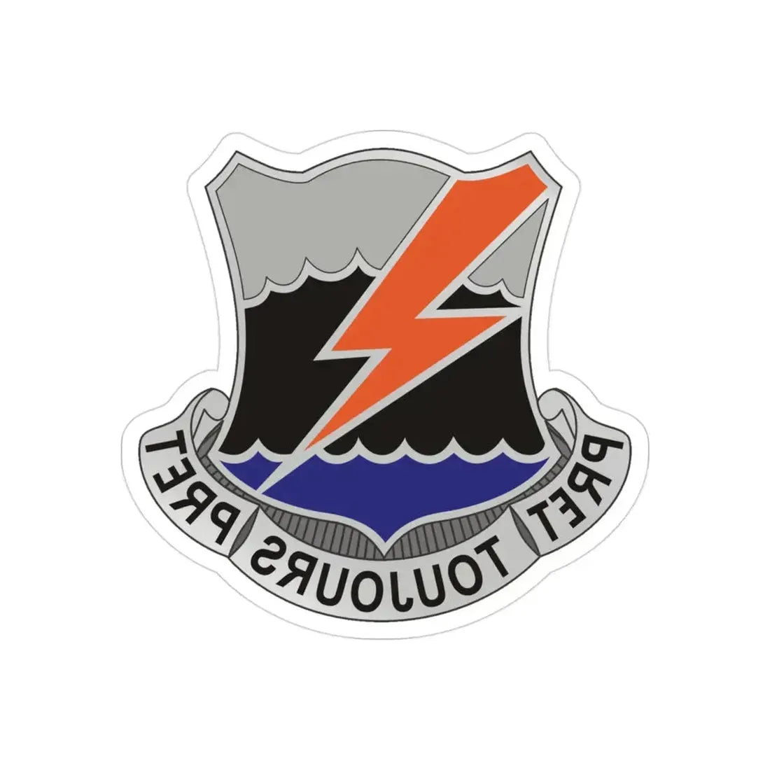 304 Signal Battalion (U.S. Army) REVERSE PRINT Transparent Die-Cut STICKER - The Sticker Space