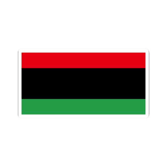 Flag of Libya without crescent and star (Libya) STICKER Vinyl Kiss-Cut Decal