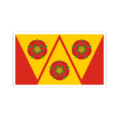 Flag of Lancashire County Council (England) STICKER Vinyl Kiss-Cut Decal