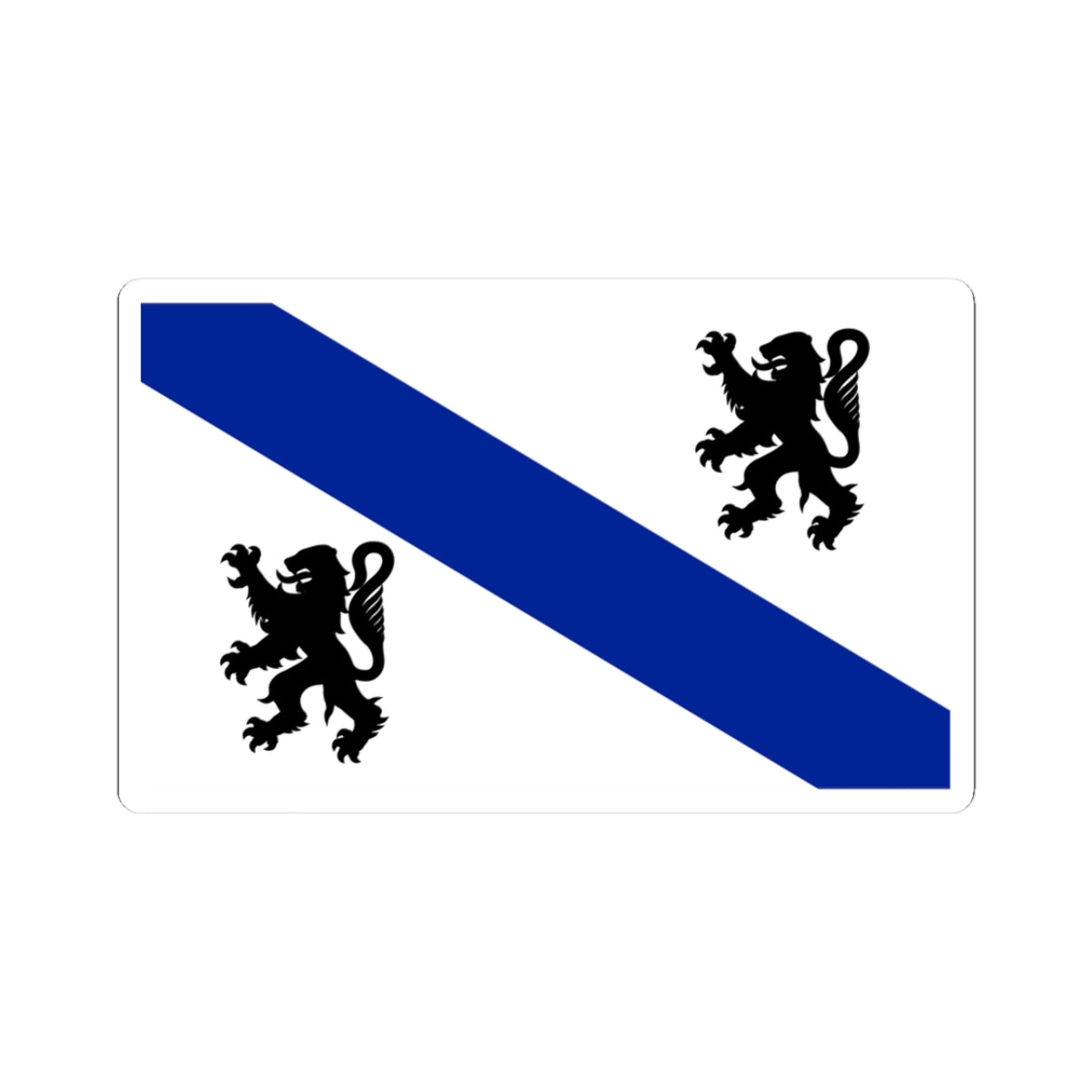 Flag of Bresse (France) STICKER Vinyl Kiss-Cut Decal