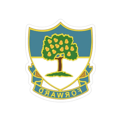 304th Infantry Regiment (U.S. Army) REVERSE PRINT Transparent Die-Cut STICKER 2 Inch Die-Cut Transparent - The Sticker Space