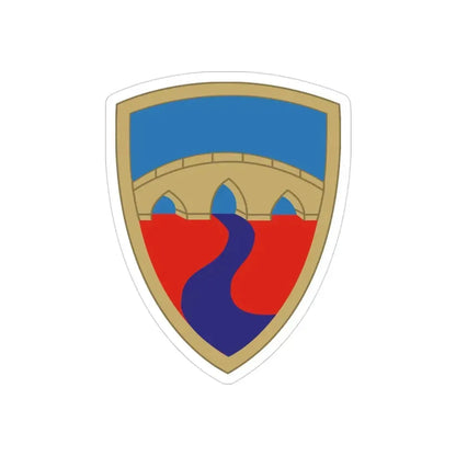 304th Sustainment Brigade (U.S. Army) REVERSE PRINT Transparent Die-Cut STICKER - The Sticker Space