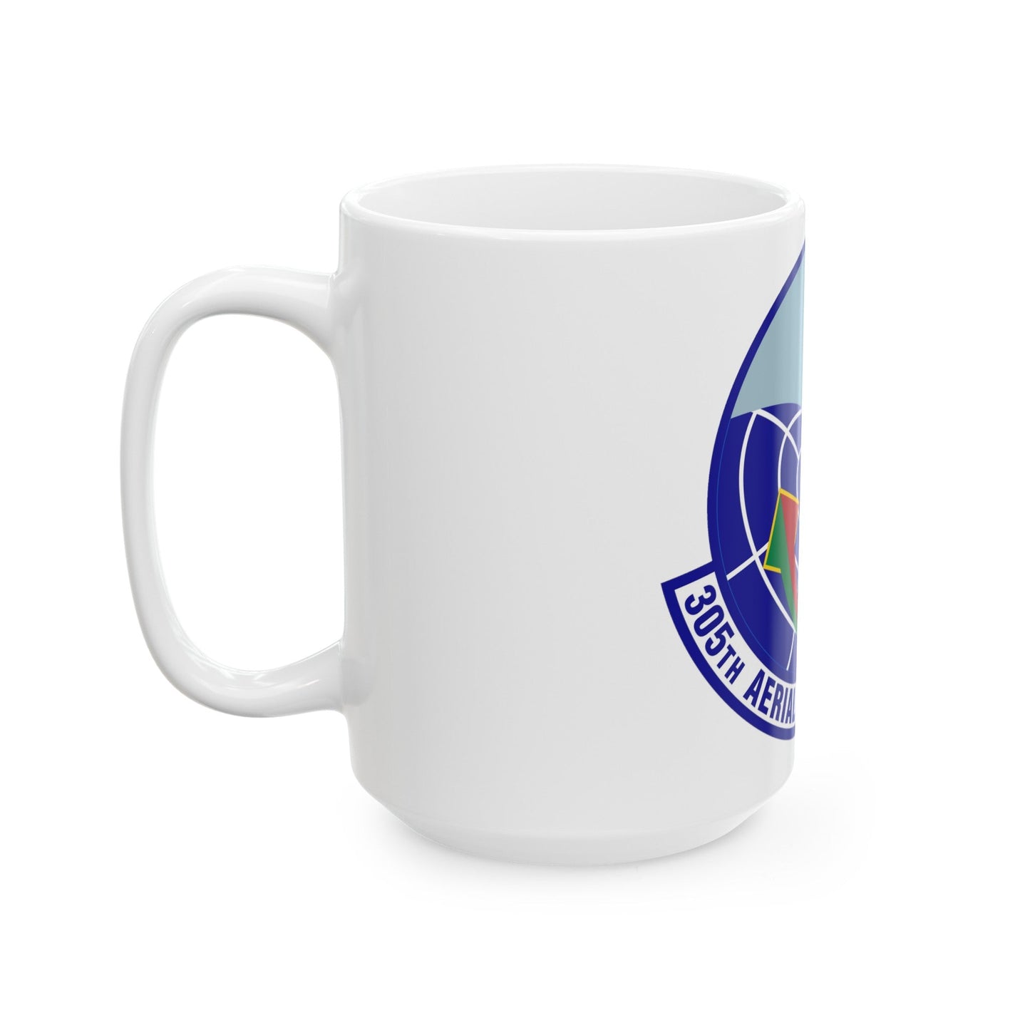 305 Aerial Port Squadron AMC (U.S. Air Force) White Coffee Mug-The Sticker Space