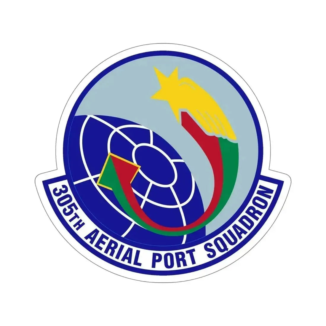 305 Aerial Port Squadron AMC (U.S. Air Force) STICKER Vinyl Die-Cut Decal 6 Inch - The Sticker Space