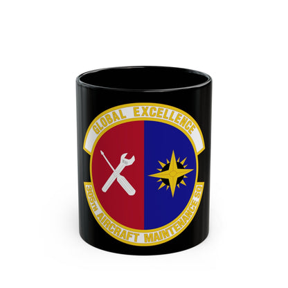 305 Aircraft Maintenance Squadron AMC (U.S. Air Force) Black Coffee Mug-11oz-The Sticker Space