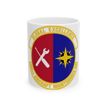 305 Aircraft Maintenance Squadron AMC (U.S. Air Force) White Coffee Mug-11oz-The Sticker Space