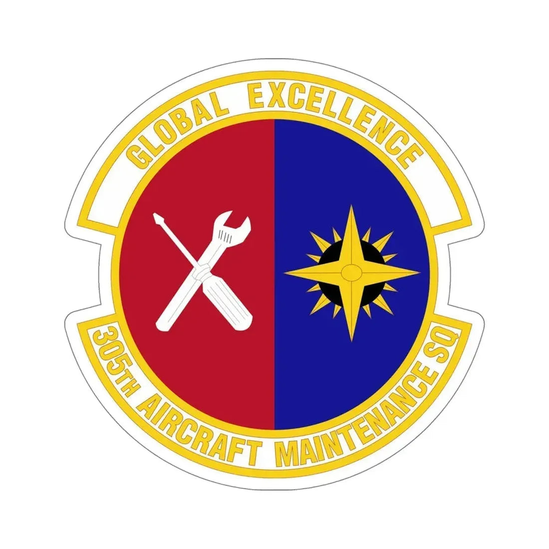 305 Aircraft Maintenance Squadron AMC (U.S. Air Force) STICKER Vinyl Die-Cut Decal - The Sticker Space