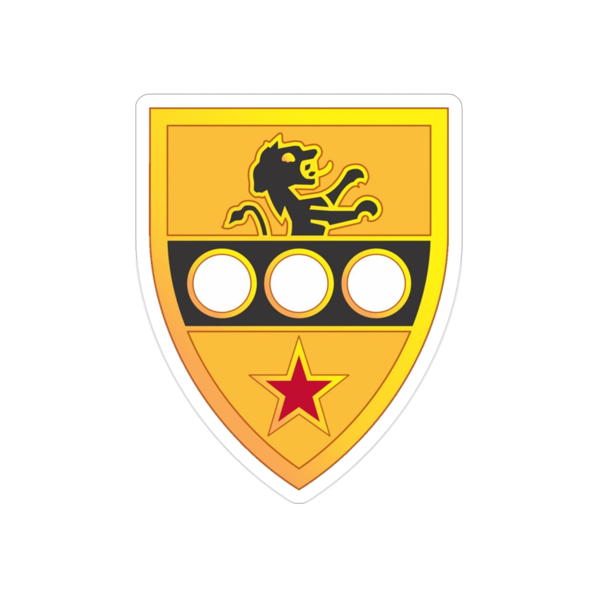 305 Cavalry Regiment (U.S. Army) REVERSE PRINT Transparent STICKER-2" × 2"-The Sticker Space