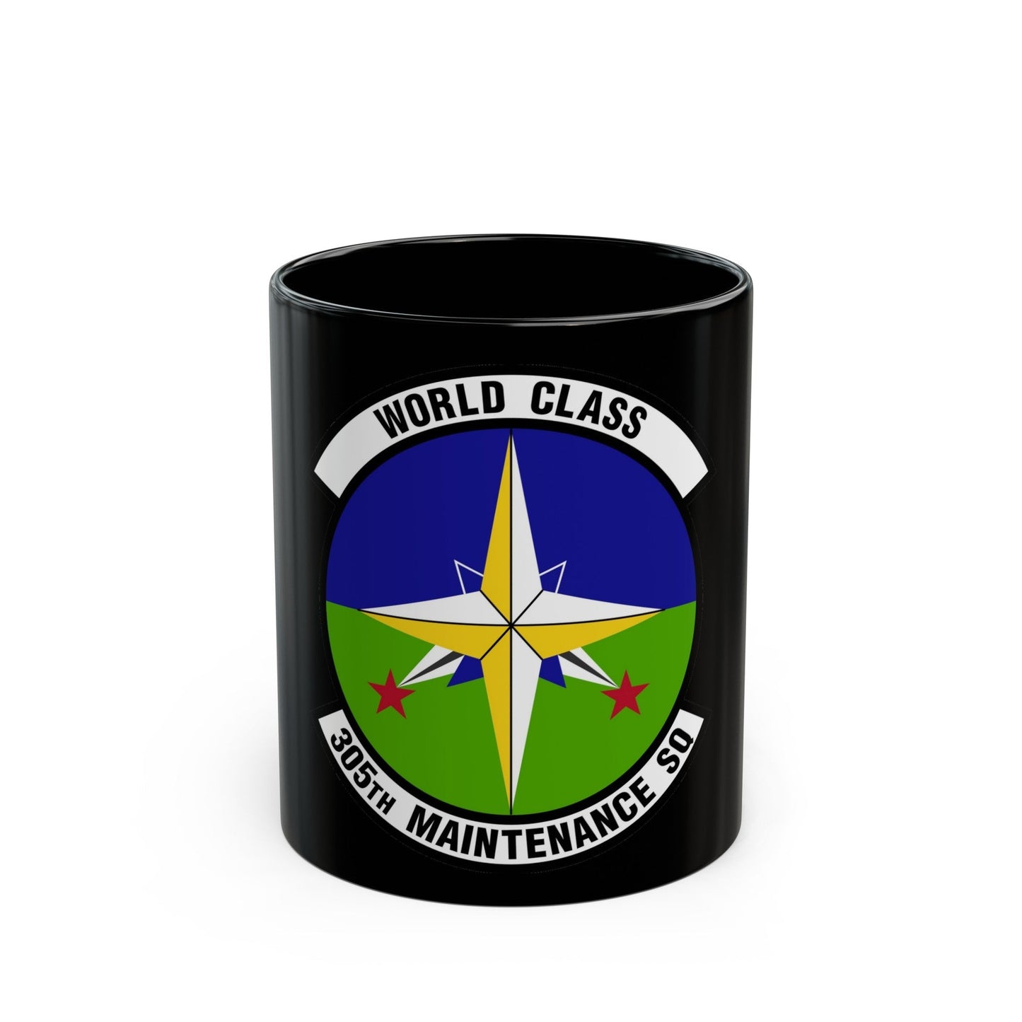 305 Maintenance Squadron AMC (U.S. Air Force) Black Coffee Mug-11oz-The Sticker Space