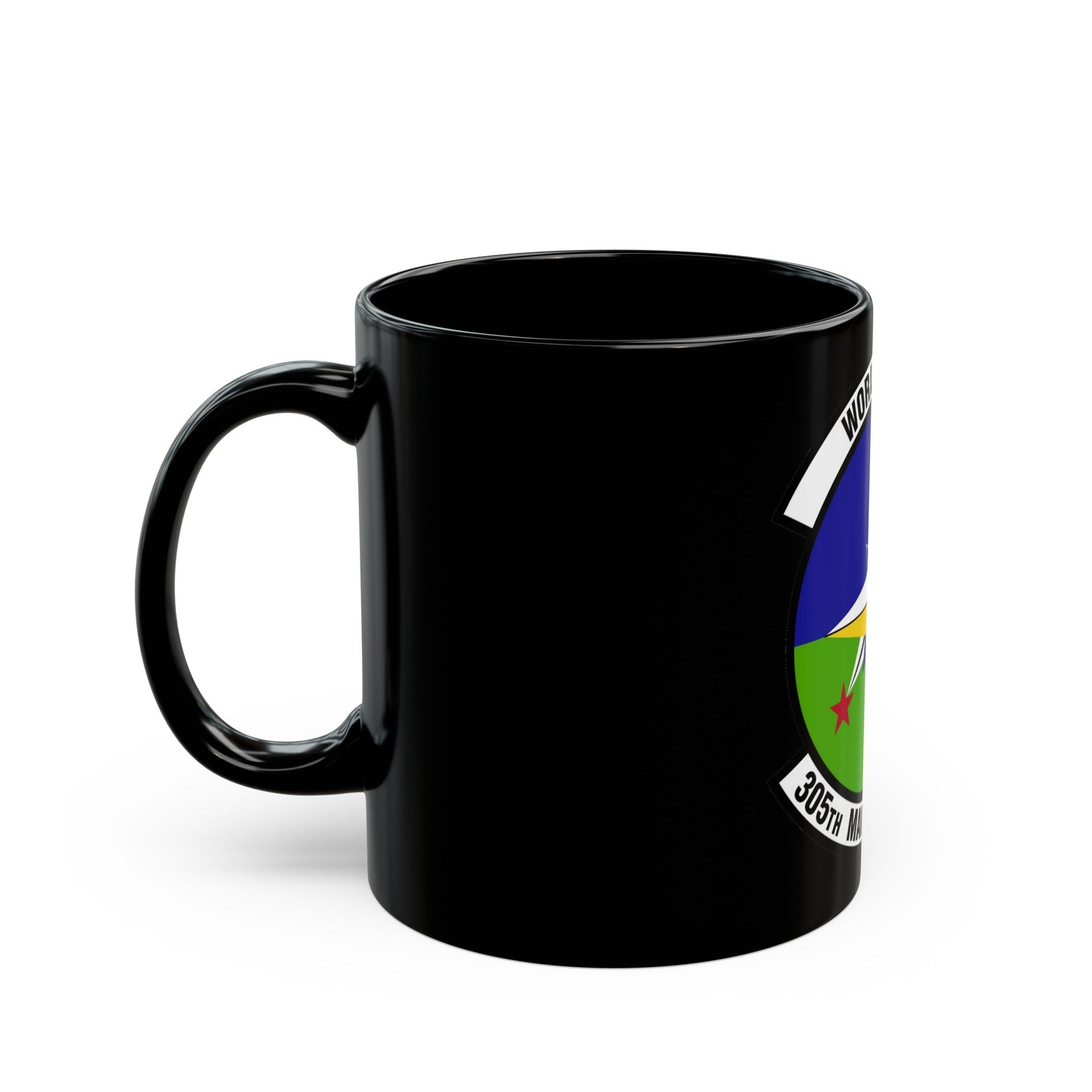 305 Maintenance Squadron AMC (U.S. Air Force) Black Coffee Mug-The Sticker Space