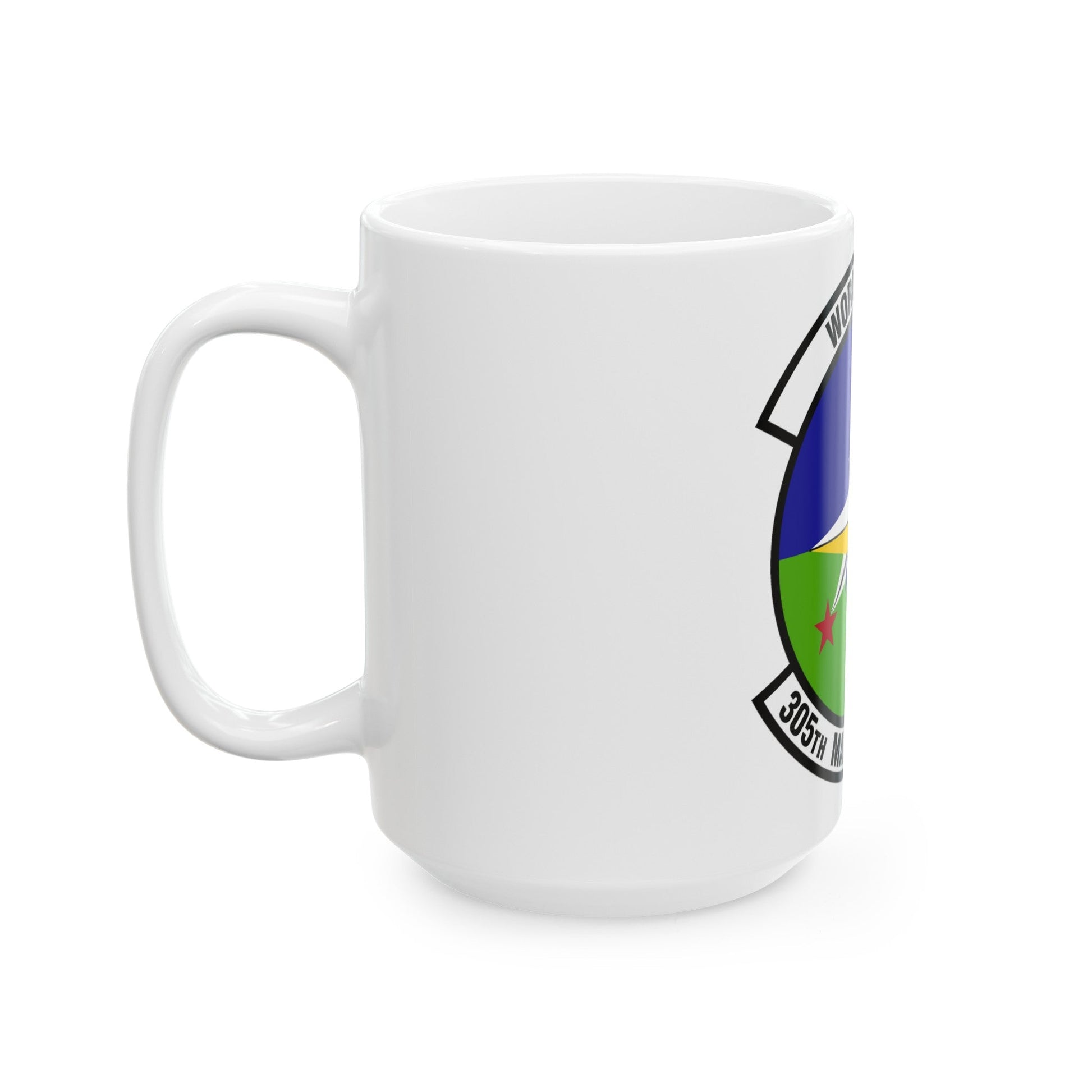 305 Maintenance Squadron AMC (U.S. Air Force) White Coffee Mug-The Sticker Space