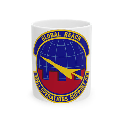 305 Operations Support Squadron AMC (U.S. Air Force) White Coffee Mug-11oz-The Sticker Space