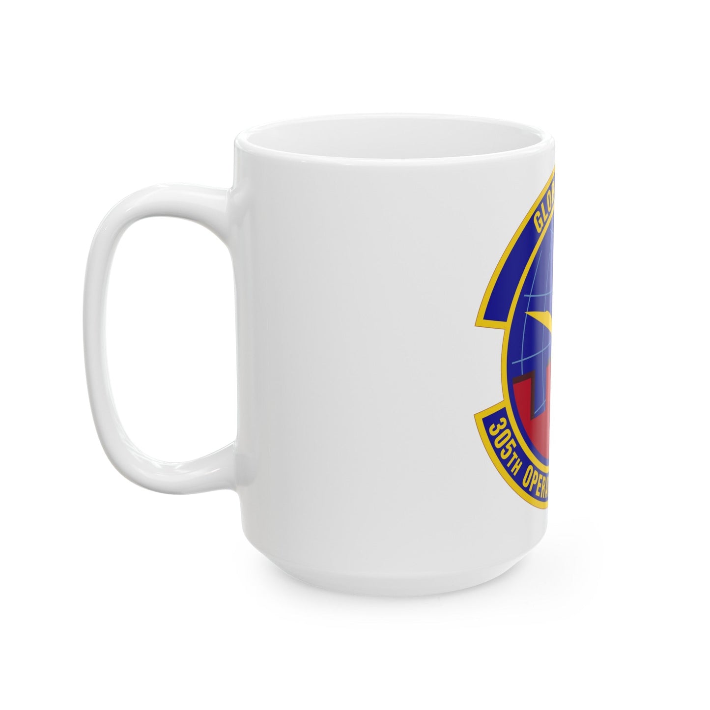 305 Operations Support Squadron AMC (U.S. Air Force) White Coffee Mug-The Sticker Space