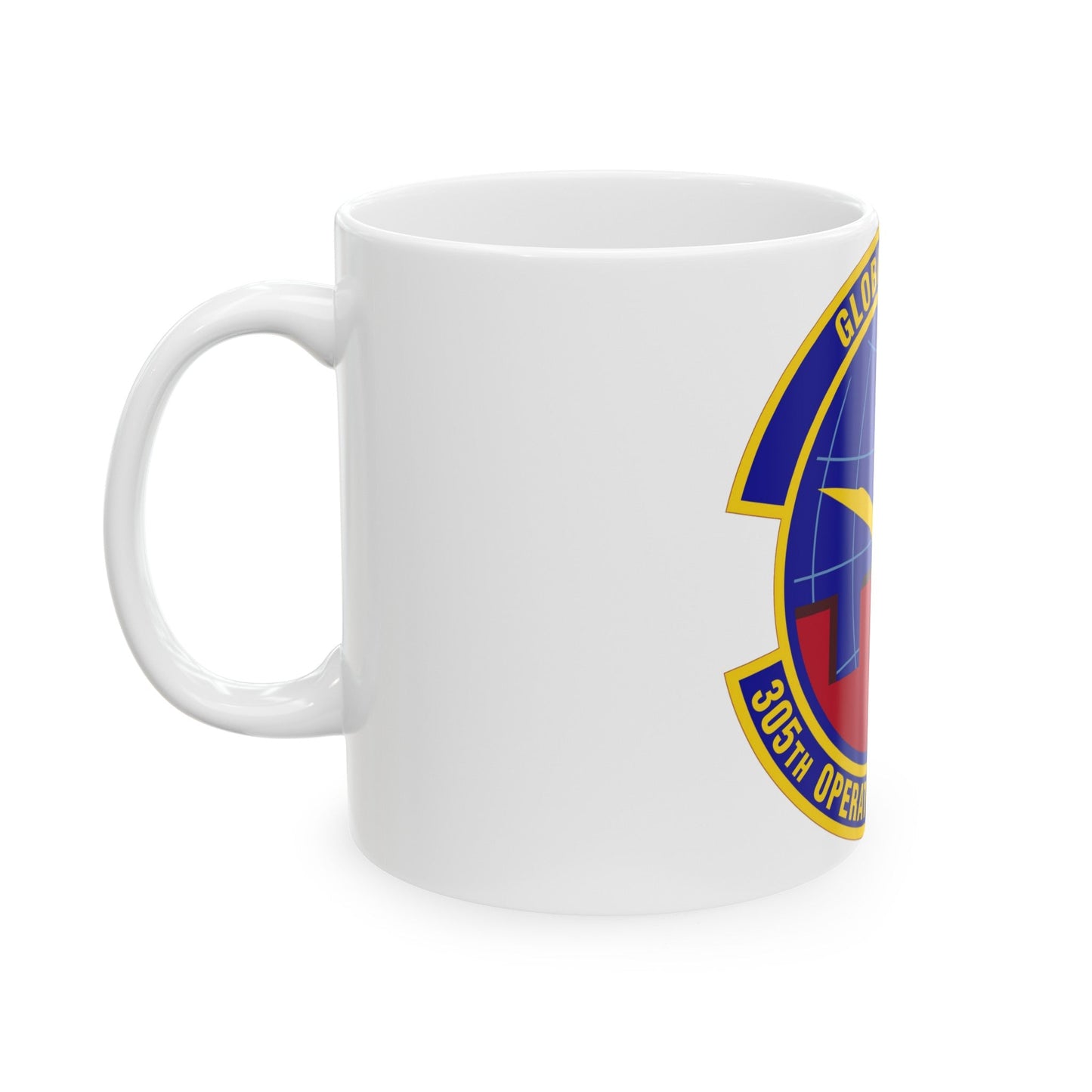 305 Operations Support Squadron AMC (U.S. Air Force) White Coffee Mug-The Sticker Space