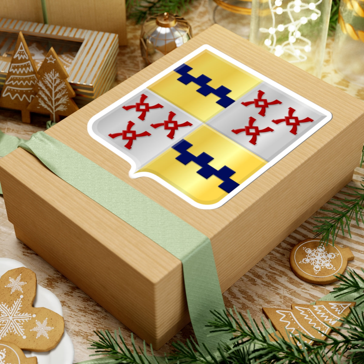 Albrandswaard en Kijvelanden wapen (Netherlands) (Coat of Arms) STICKER Vinyl Kiss-Cut Decal