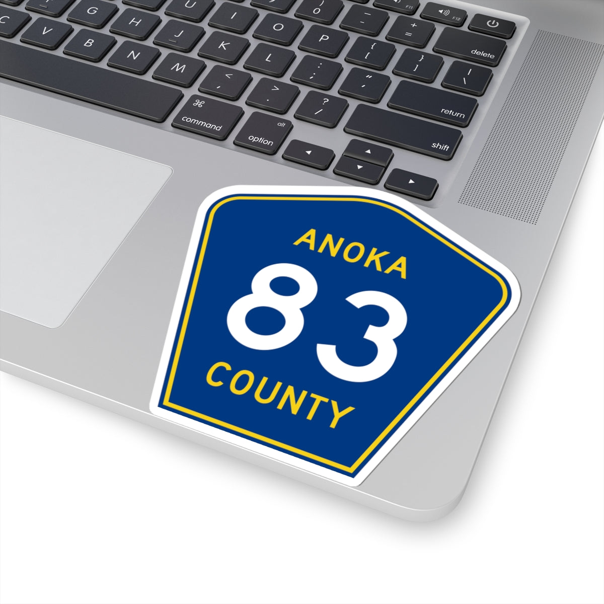 Anoka County 83 (Minnesota) (Road Sign) STICKER Vinyl Kiss-Cut Decal