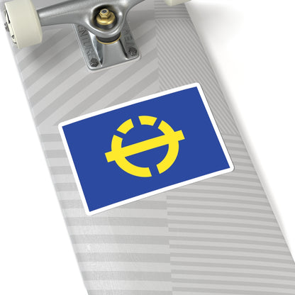 Flag of Zamami Okinawa (Japan) STICKER Vinyl Kiss-Cut Decal