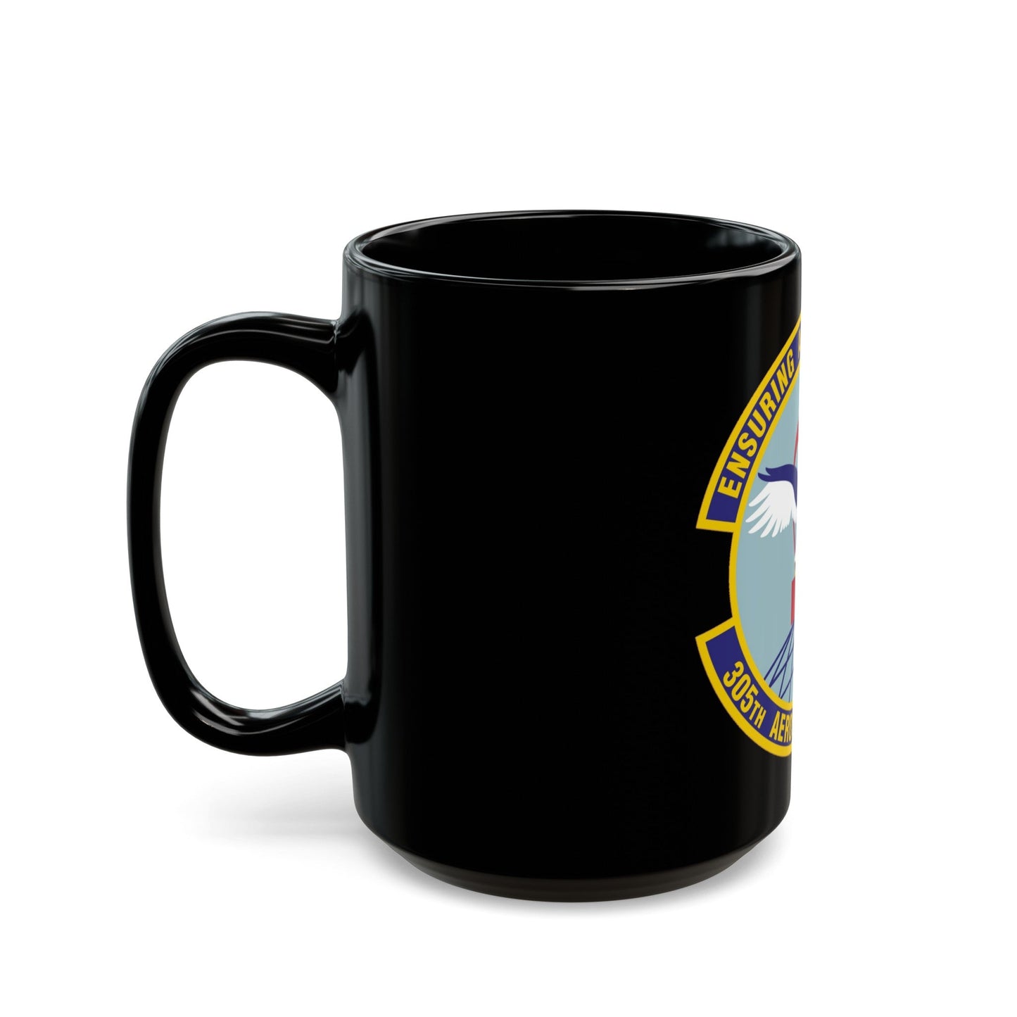 305th Aerospace Medicine Squadron (U.S. Air Force) Black Coffee Mug-The Sticker Space