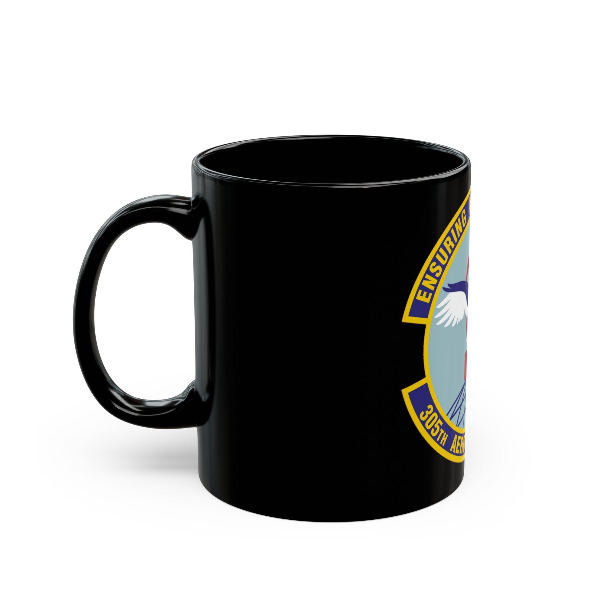 305th Aerospace Medicine Squadron (U.S. Air Force) Black Coffee Mug-The Sticker Space