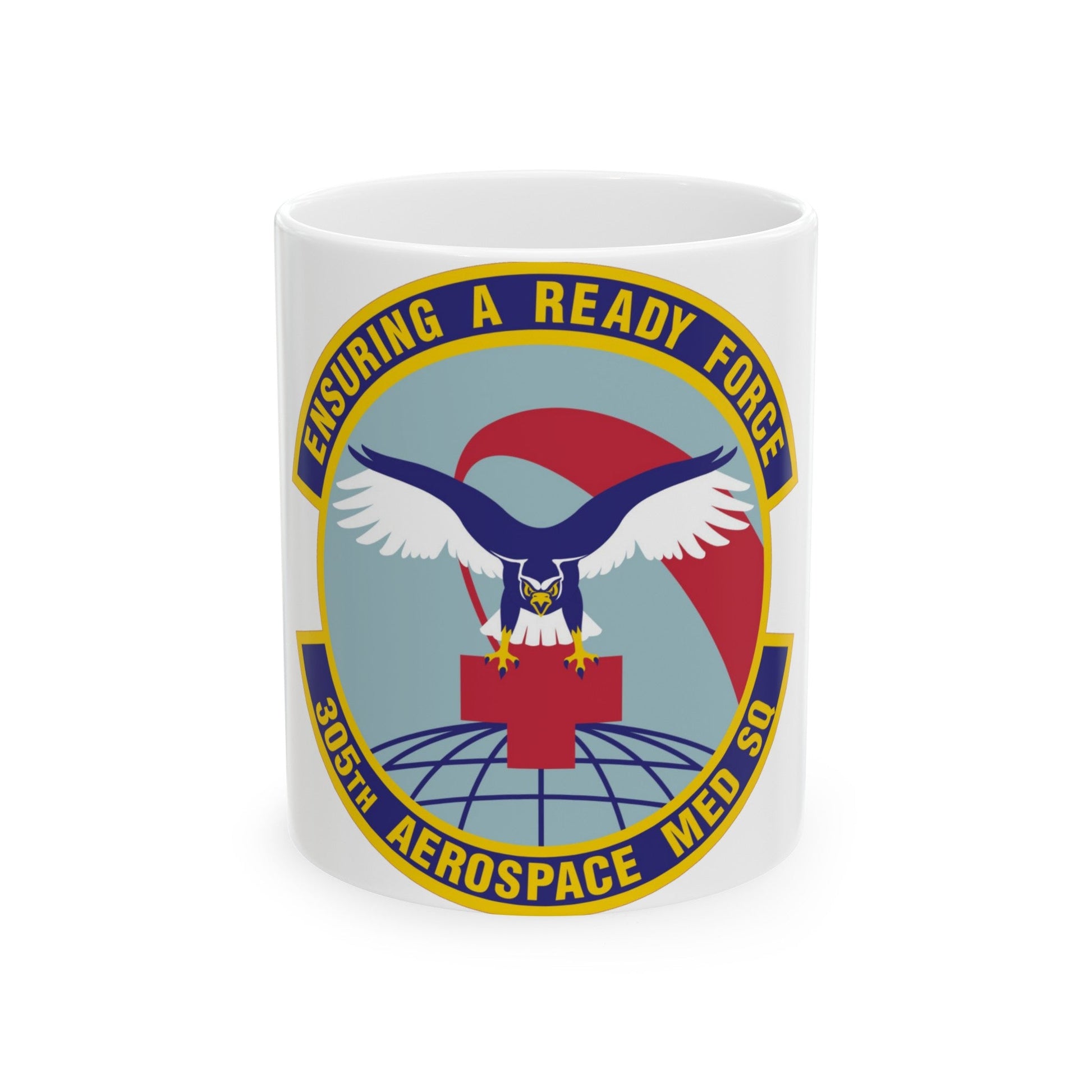 305th Aerospace Medicine Squadron (U.S. Air Force) White Coffee Mug-11oz-The Sticker Space