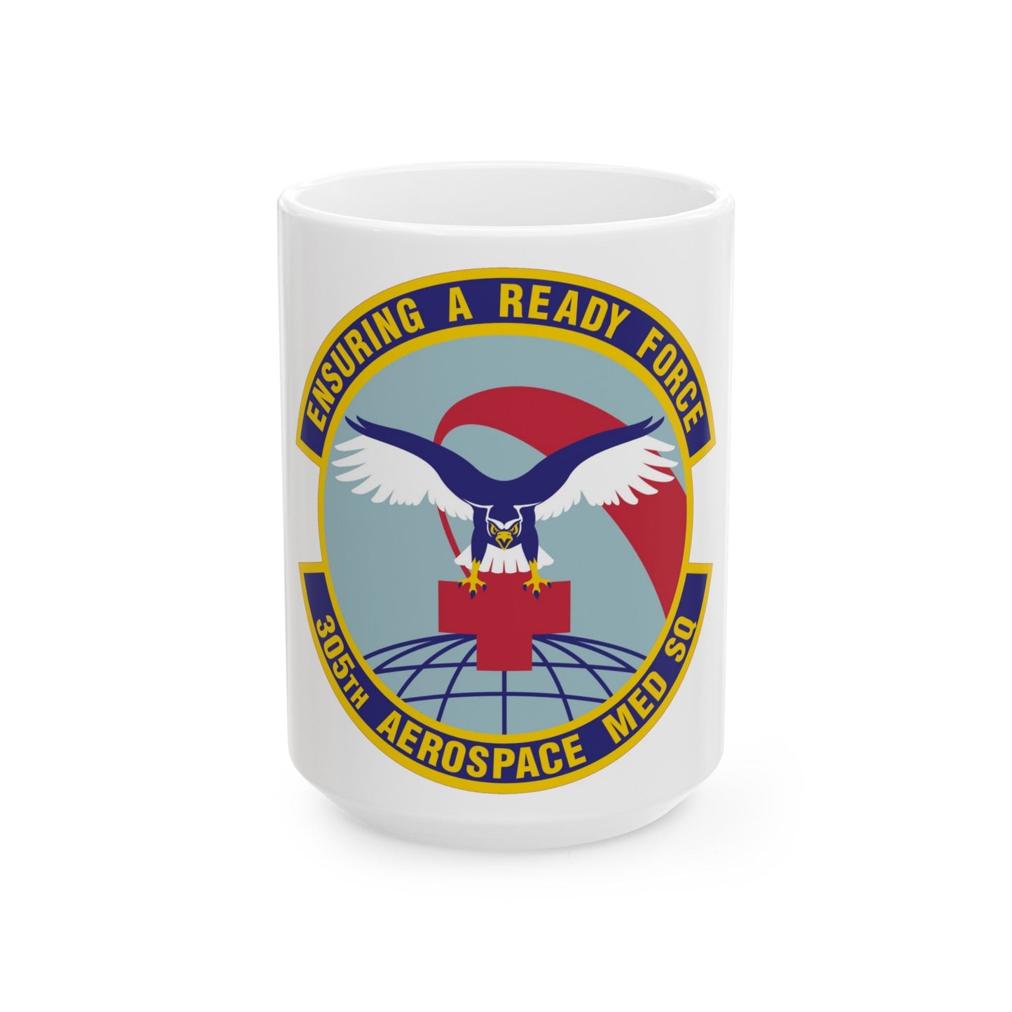 305th Aerospace Medicine Squadron (U.S. Air Force) White Coffee Mug-15oz-The Sticker Space