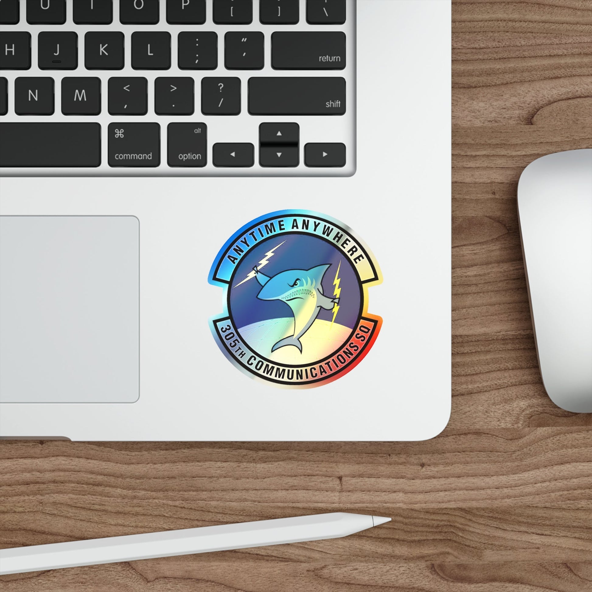 305th Communications Squadron (U.S. Air Force) Holographic STICKER Die-Cut Vinyl Decal-The Sticker Space