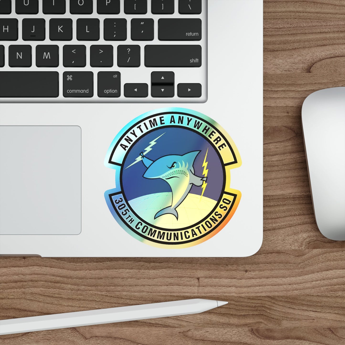 305th Communications Squadron (U.S. Air Force) Holographic STICKER Die-Cut Vinyl Decal-The Sticker Space