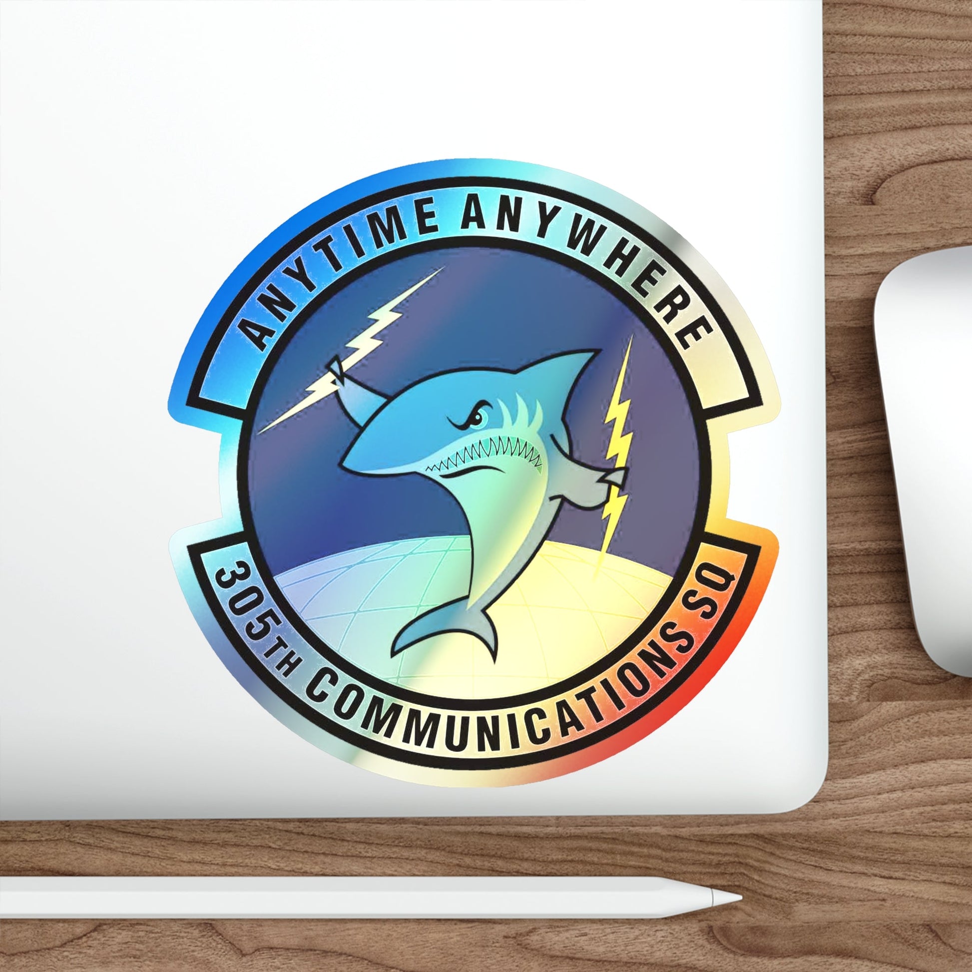 305th Communications Squadron (U.S. Air Force) Holographic STICKER Die-Cut Vinyl Decal-The Sticker Space