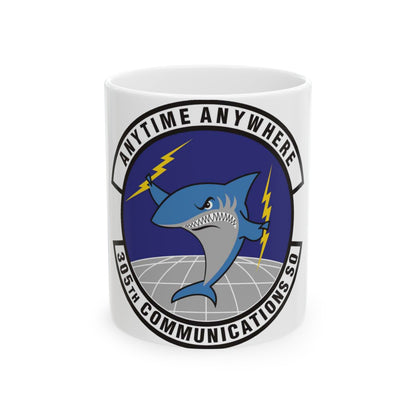 305th Communications Squadron (U.S. Air Force) White Coffee Mug-11oz-The Sticker Space