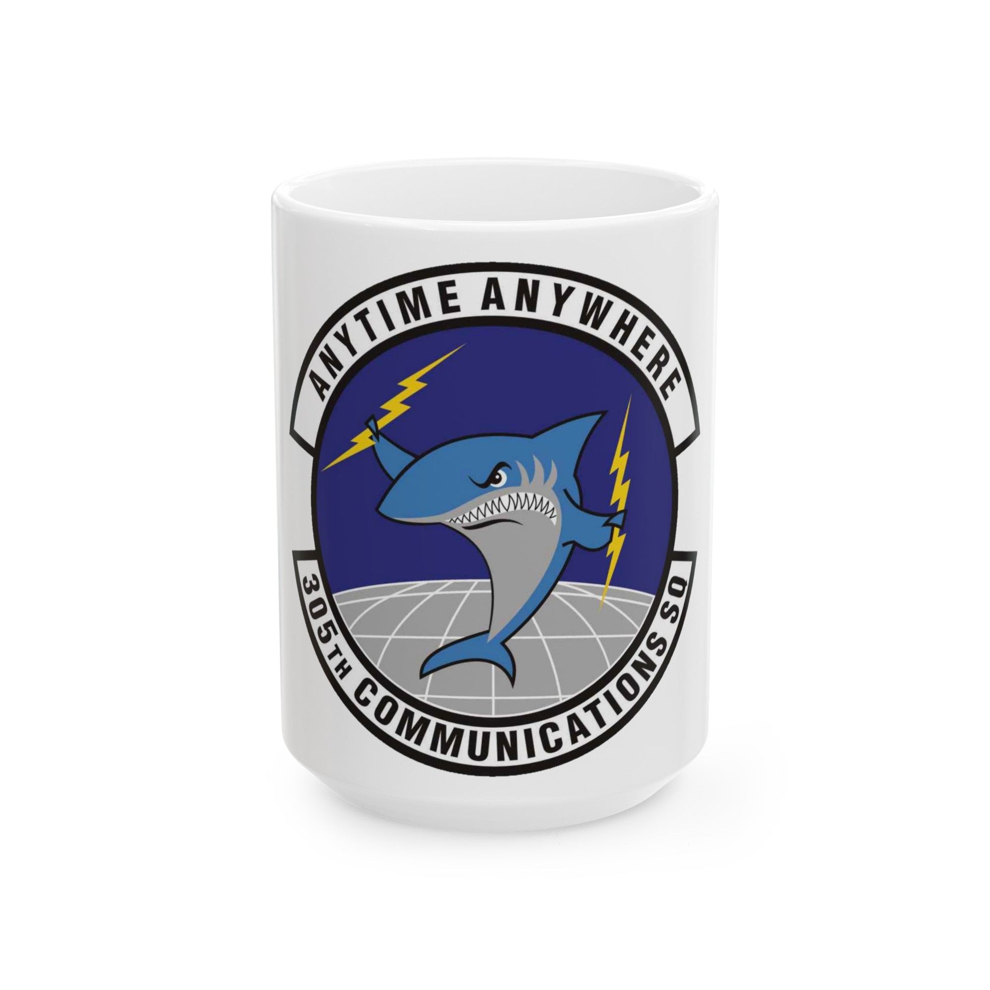 305th Communications Squadron (U.S. Air Force) White Coffee Mug-15oz-The Sticker Space