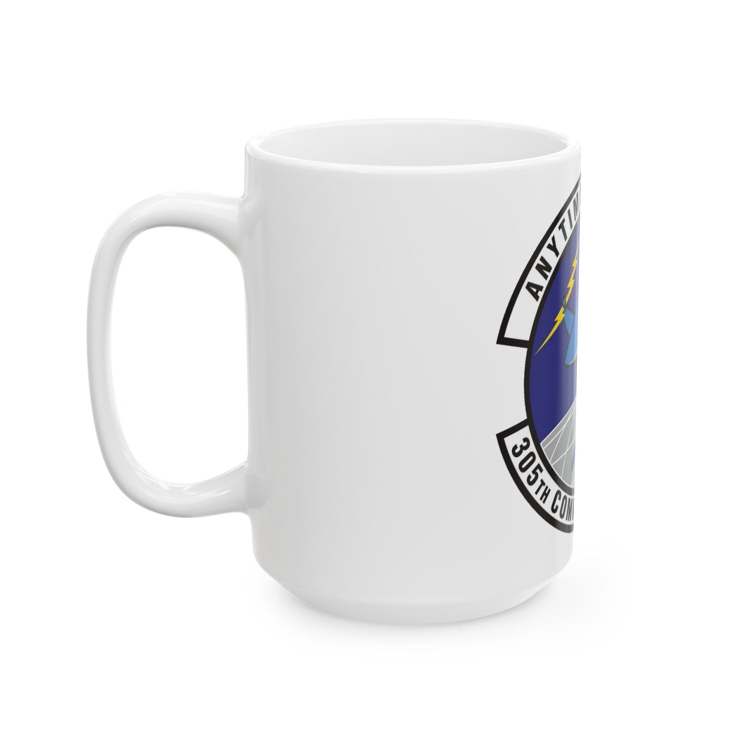 305th Communications Squadron (U.S. Air Force) White Coffee Mug-The Sticker Space