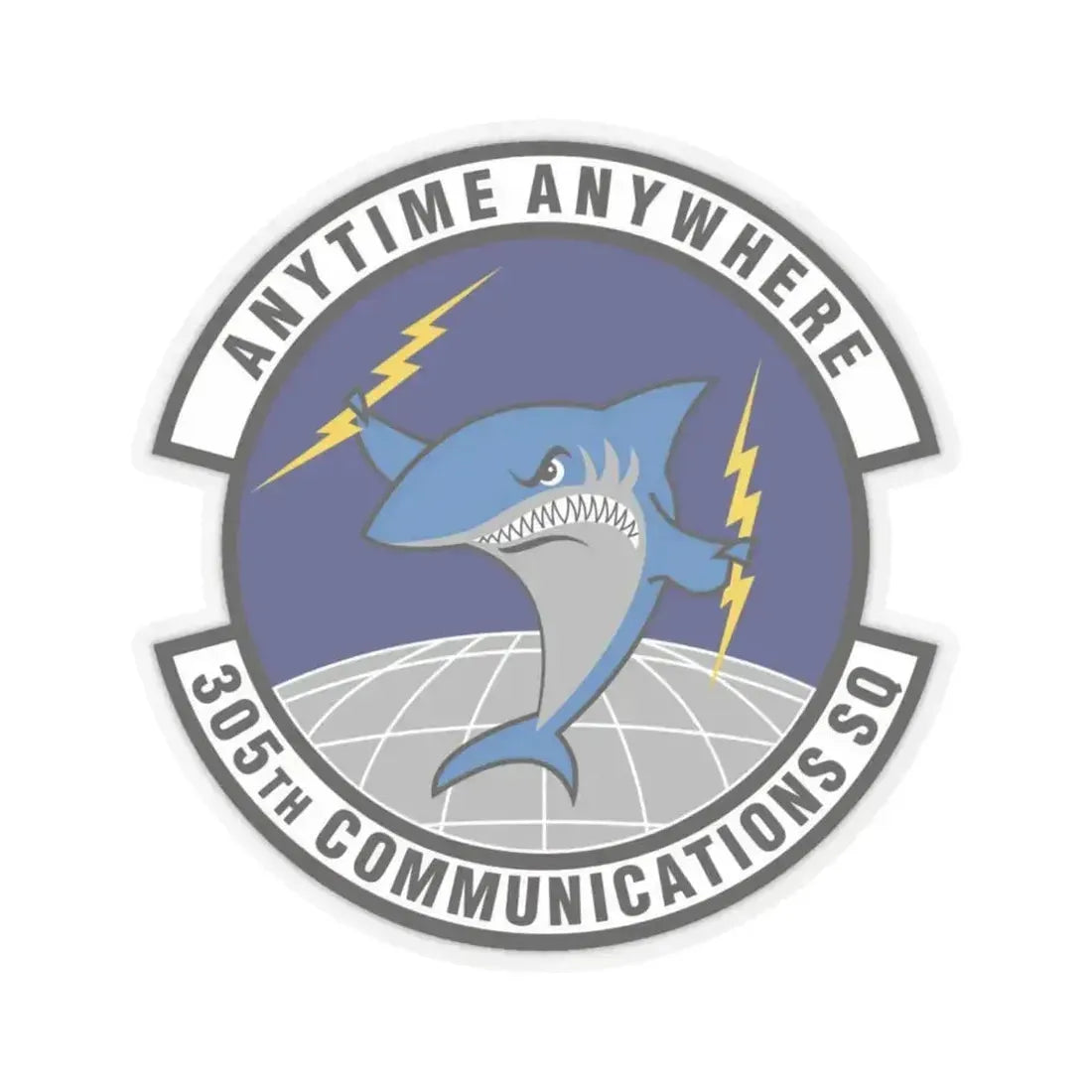305th Communications Squadron (U.S. Air Force) STICKER Vinyl Kiss-Cut Decal 6 Inch Transparent - The Sticker Space