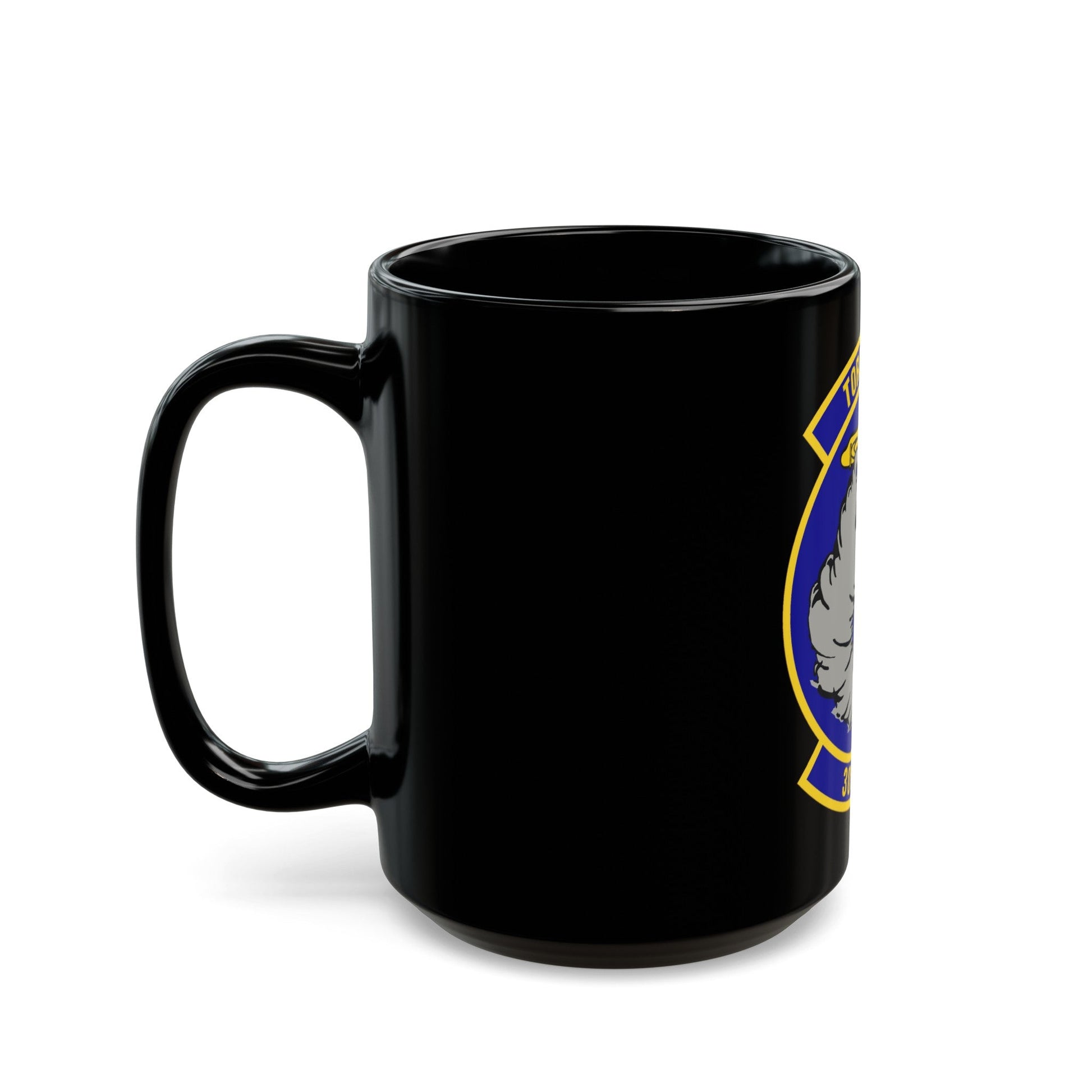 305th Expeditionary Airlift Squadron (U.S. Air Force) Black Coffee Mug-The Sticker Space