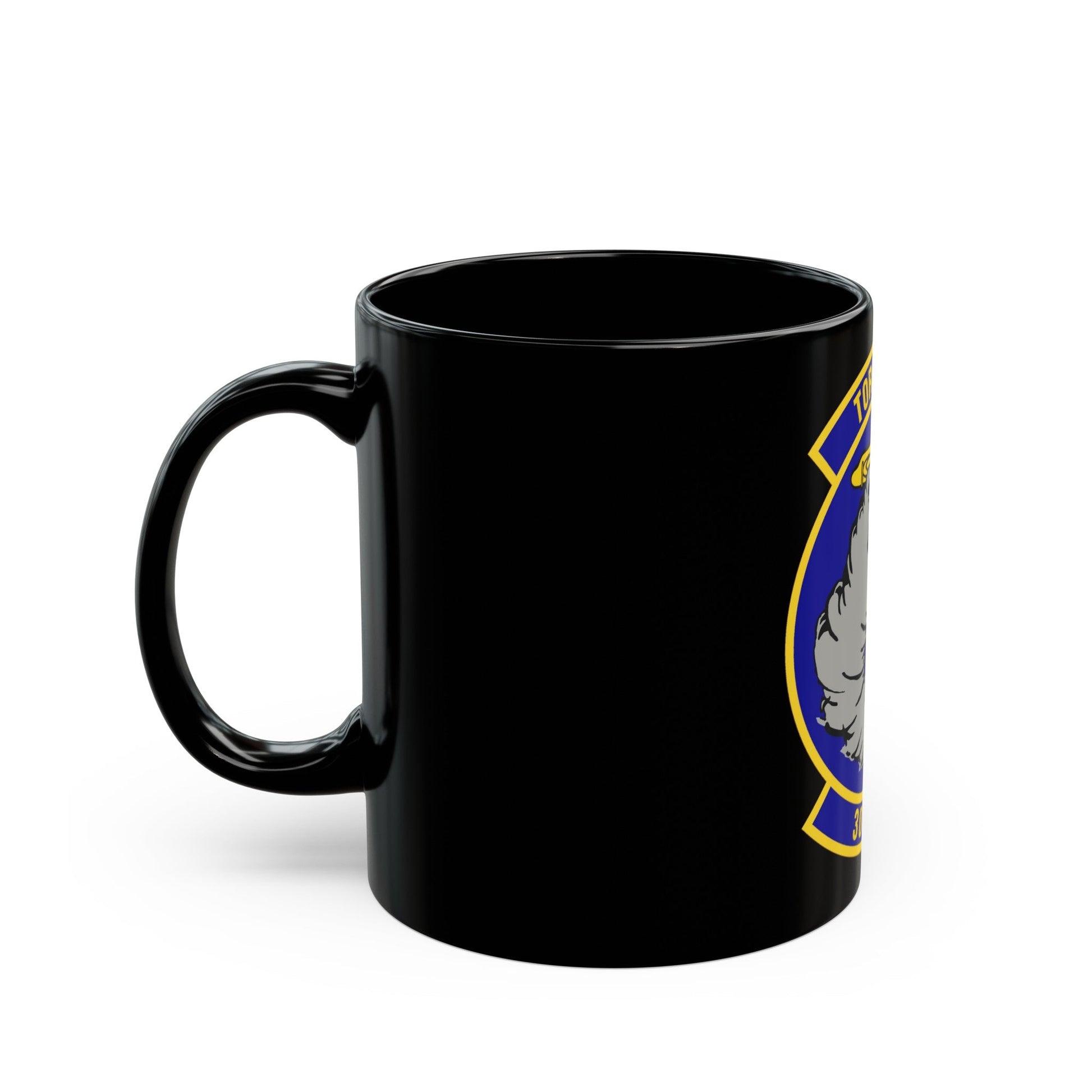 305th Expeditionary Airlift Squadron (U.S. Air Force) Black Coffee Mug-The Sticker Space