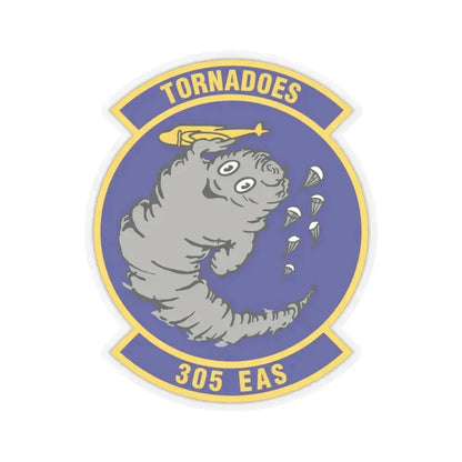 305th Expeditionary Airlift Squadron (U.S. Air Force) STICKER Vinyl Kiss-Cut Decal 4 Inch Transparent - The Sticker Space