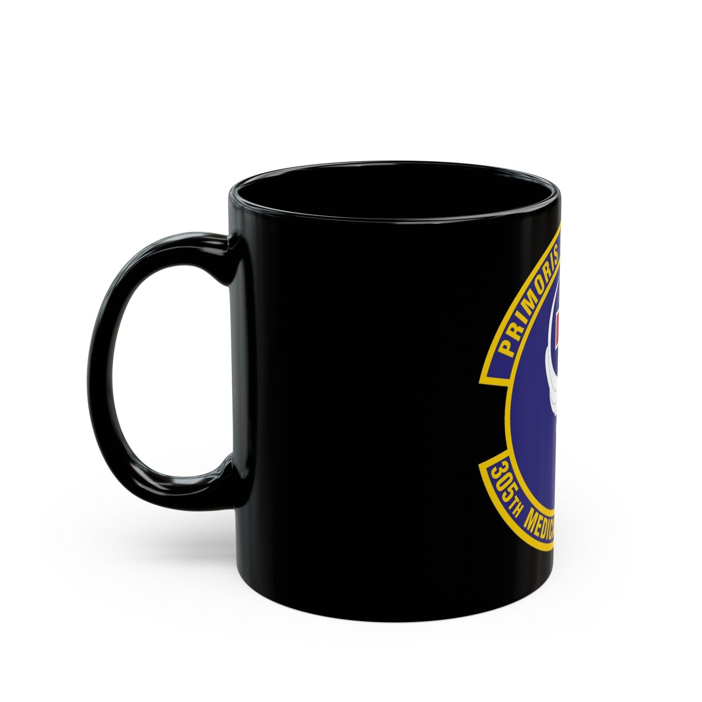 305th Medical Operations Squadron (U.S. Air Force) Black Coffee Mug-The Sticker Space