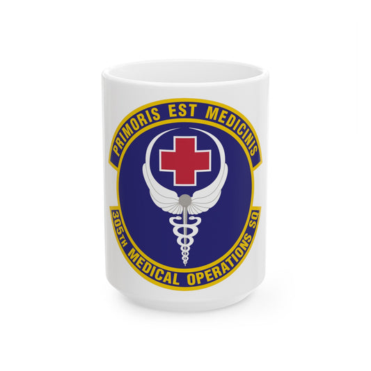 305th Medical Operations Squadron (U.S. Air Force) White Coffee Mug-15oz-The Sticker Space
