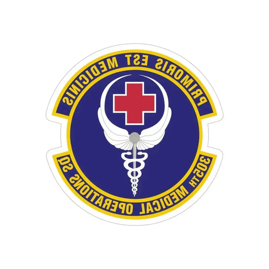 305th Medical Operations Squadron (U.S. Air Force) REVERSE PRINT Transparent Die-Cut STICKER 6 Inch Die-Cut Transparent - The Sticker Space