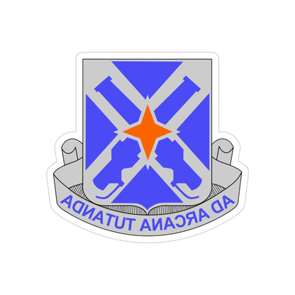 305th Military Intelligence Battalion (U.S. Army) REVERSE PRINT Transparent STICKER-4" × 4"-The Sticker Space