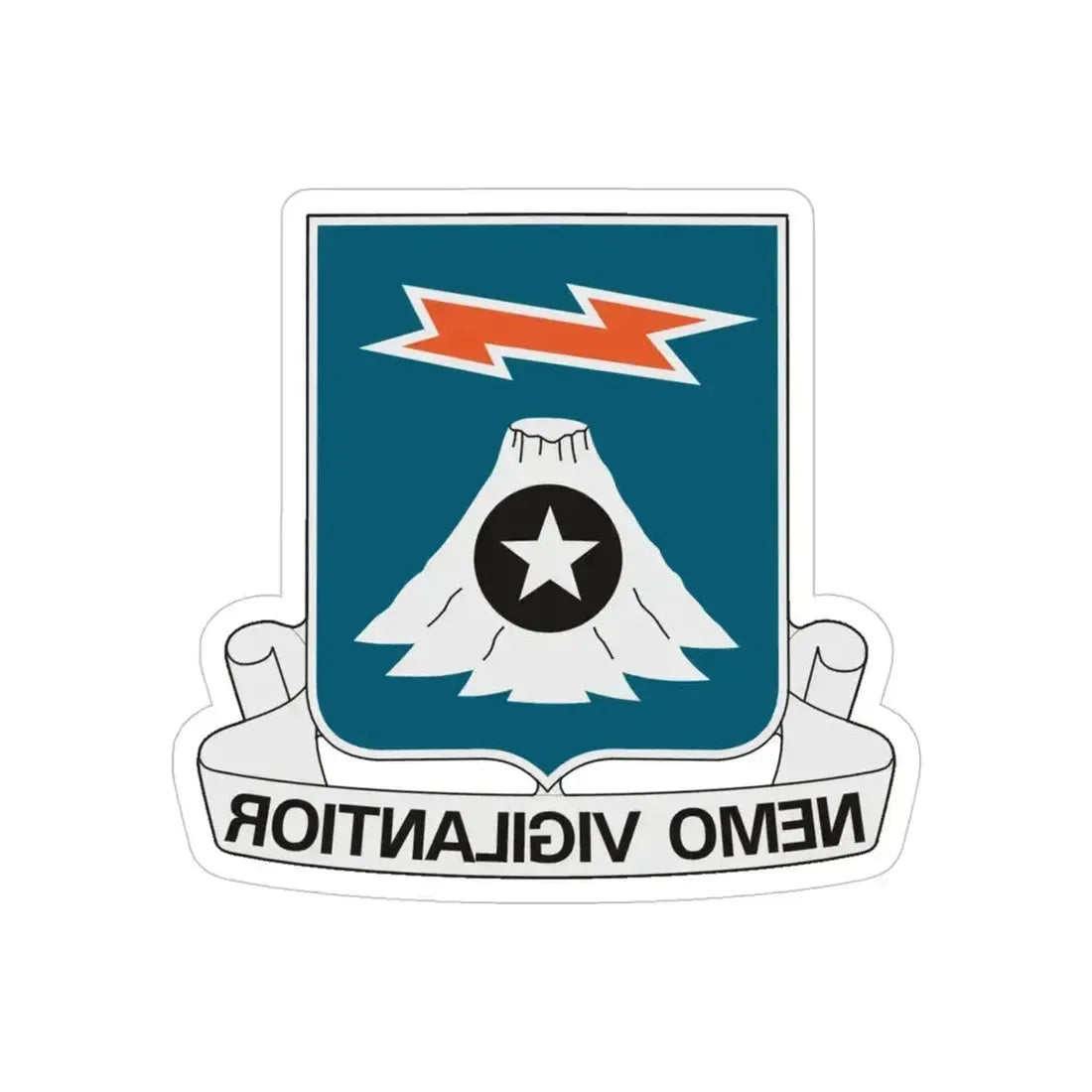 306 Military Intelligence Battalion (U.S. Army) REVERSE PRINT Transparent Die-Cut STICKER 4 Inch Die-Cut Transparent - The Sticker Space