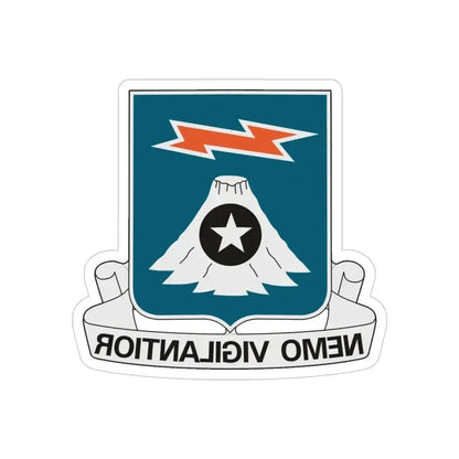 306 Military Intelligence Battalion (U.S. Army) REVERSE PRINT Transparent Die-Cut STICKER 4 Inch Die-Cut Transparent - The Sticker Space