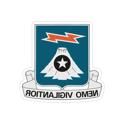 306 Military Intelligence Battalion (U.S. Army) REVERSE PRINT Transparent Die-Cut STICKER 5 Inch Die-Cut Transparent - The Sticker Space